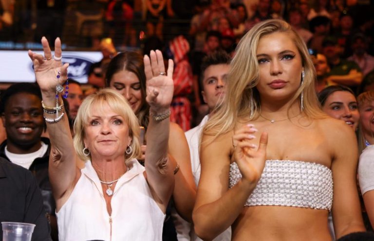 Jake Paul arrives to Mike Tyson fight with Olympic medalist girlfriend