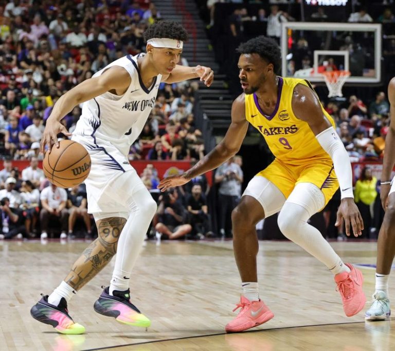 How did Bronny James do in Lakers’ Summer League game vs. Pelicans?